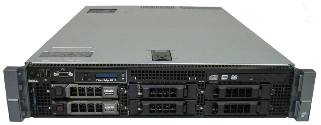 Сервер Dell PowerEdge R710 (передня панель)