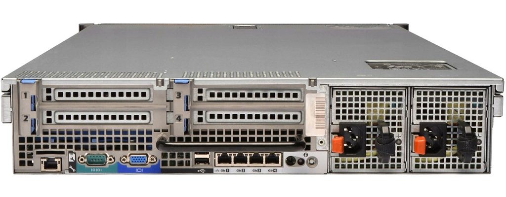 Сервер Dell PowerEdge R710 (задняя панель)