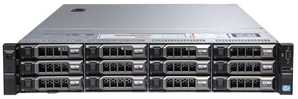 Обзор серверов – Сервер Dell PowerEdge R720xd 12×3,5 LFF (вид спереди)